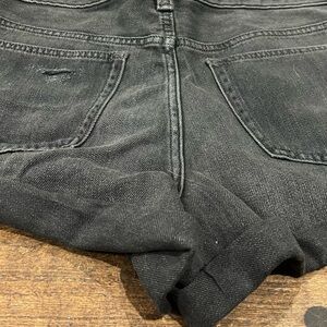 Distressed black shorts by Free People . Size 30 inch waist brand new W/O tag.
